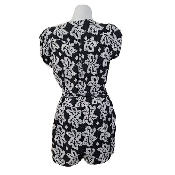 Diane Von Furstenberg Silk Romper 12 Playsuit Jumpsuit - Picture 4 of 10